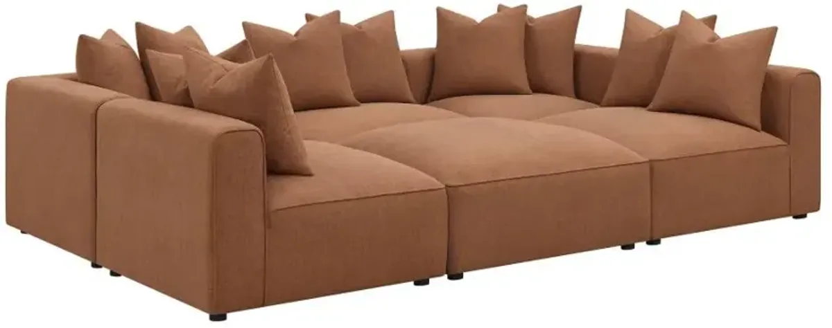 Aaliyah 6-Piece Upholstered Modular Sectional