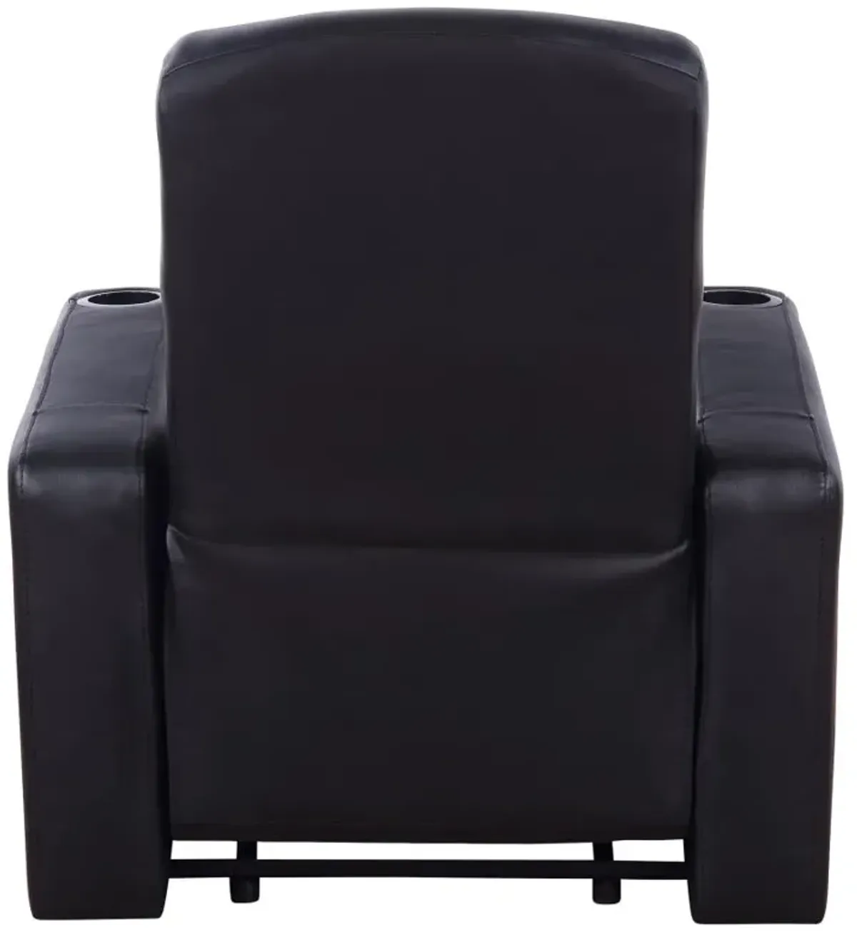 Cyrus Home Theater Upholstered Recliner Black