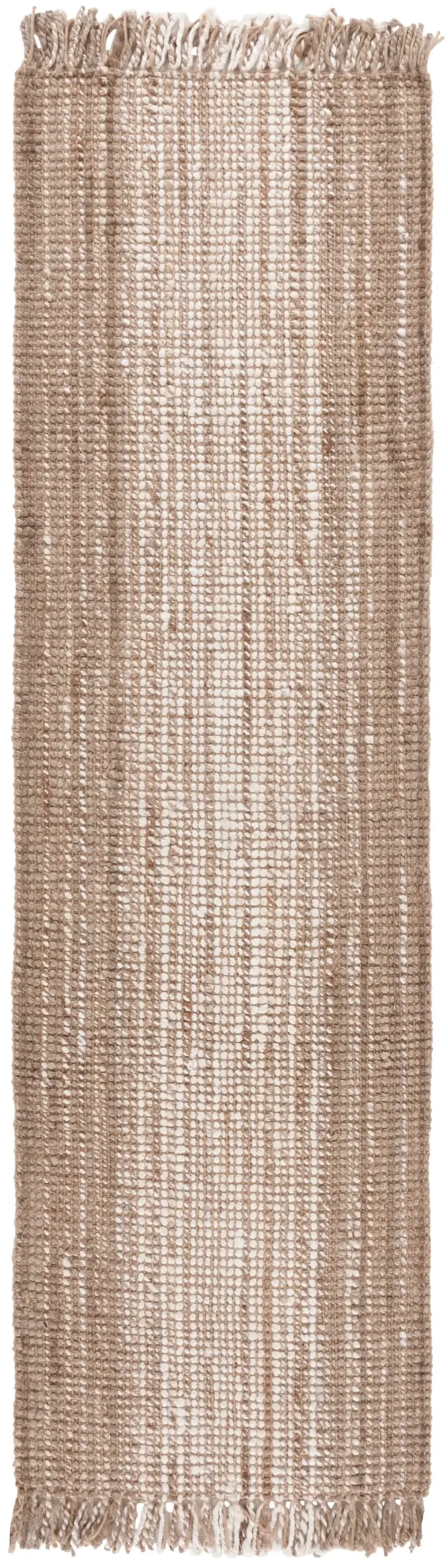 NATURAL FIBER 843 IVORY  2'-3' x 8' Runner Rug