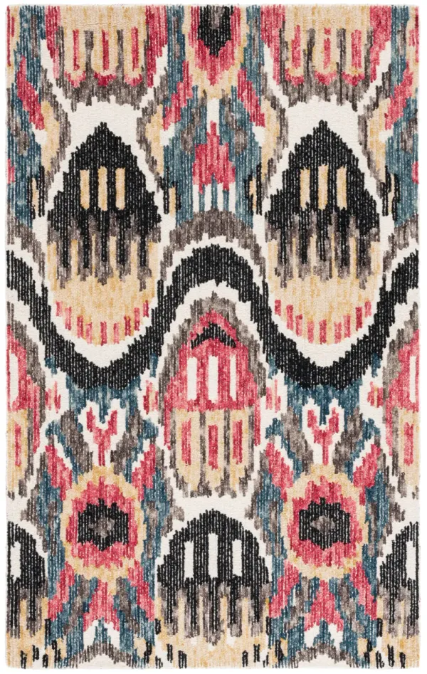 IKAT Hand Tufted 3' x 5' area rug