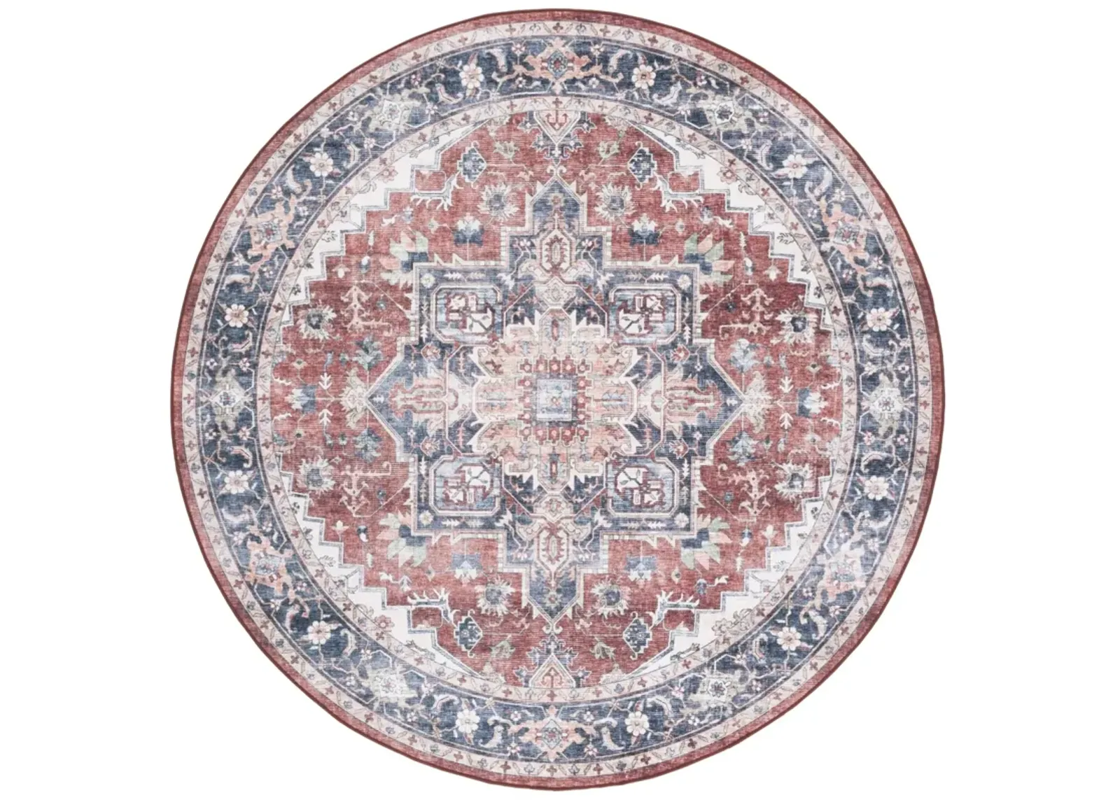 ARIZONA 523 BROWN  6' x 6' Round Round Rug