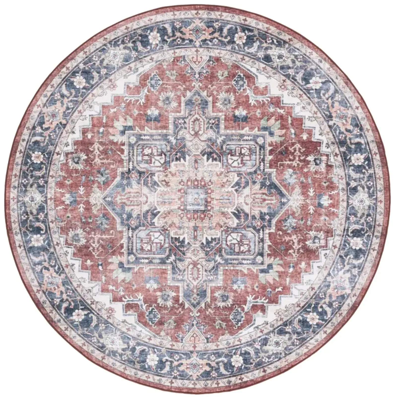 ARIZONA 523 BROWN  6' x 6' Round Round Rug