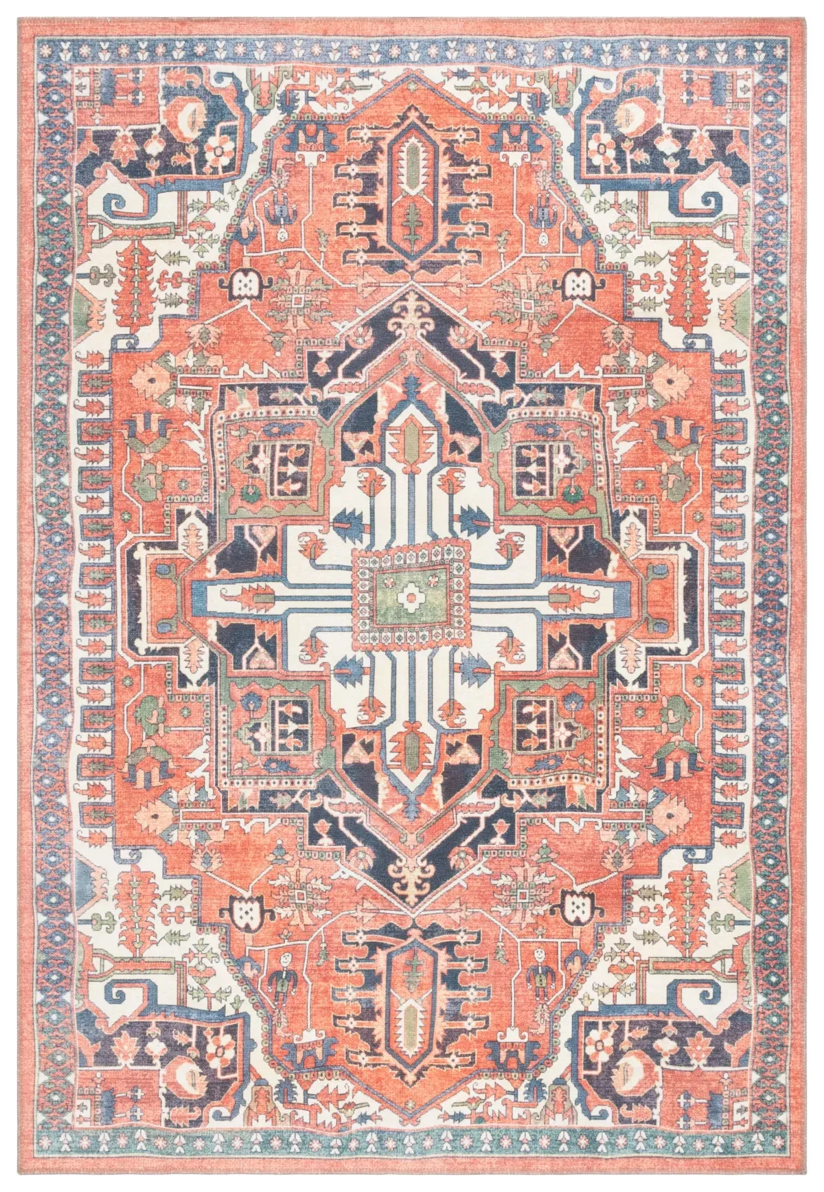 SERAPI 812 RUST  8' x 10' Large Rectangle Rug