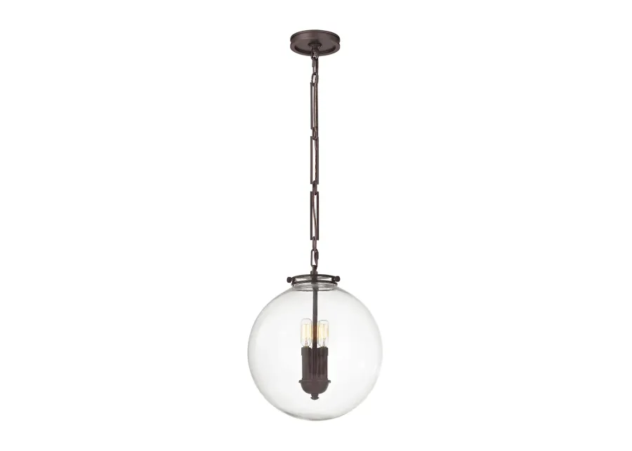 Gramercy 14" Wide 3-Light Pendant - Oil Rubbed Bronze