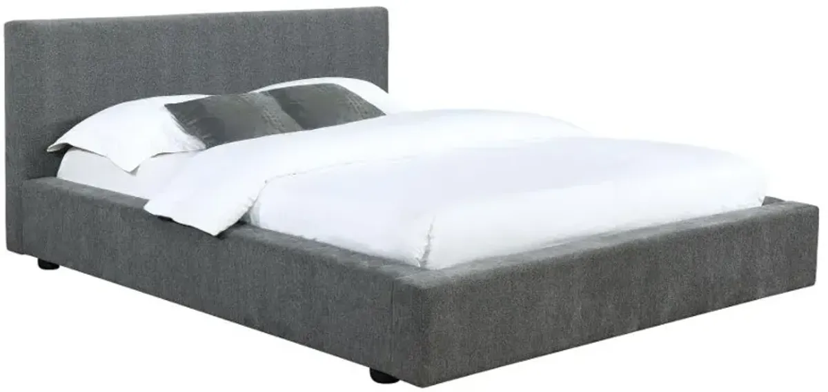 Gregory Upholstered Platform Bed Graphite