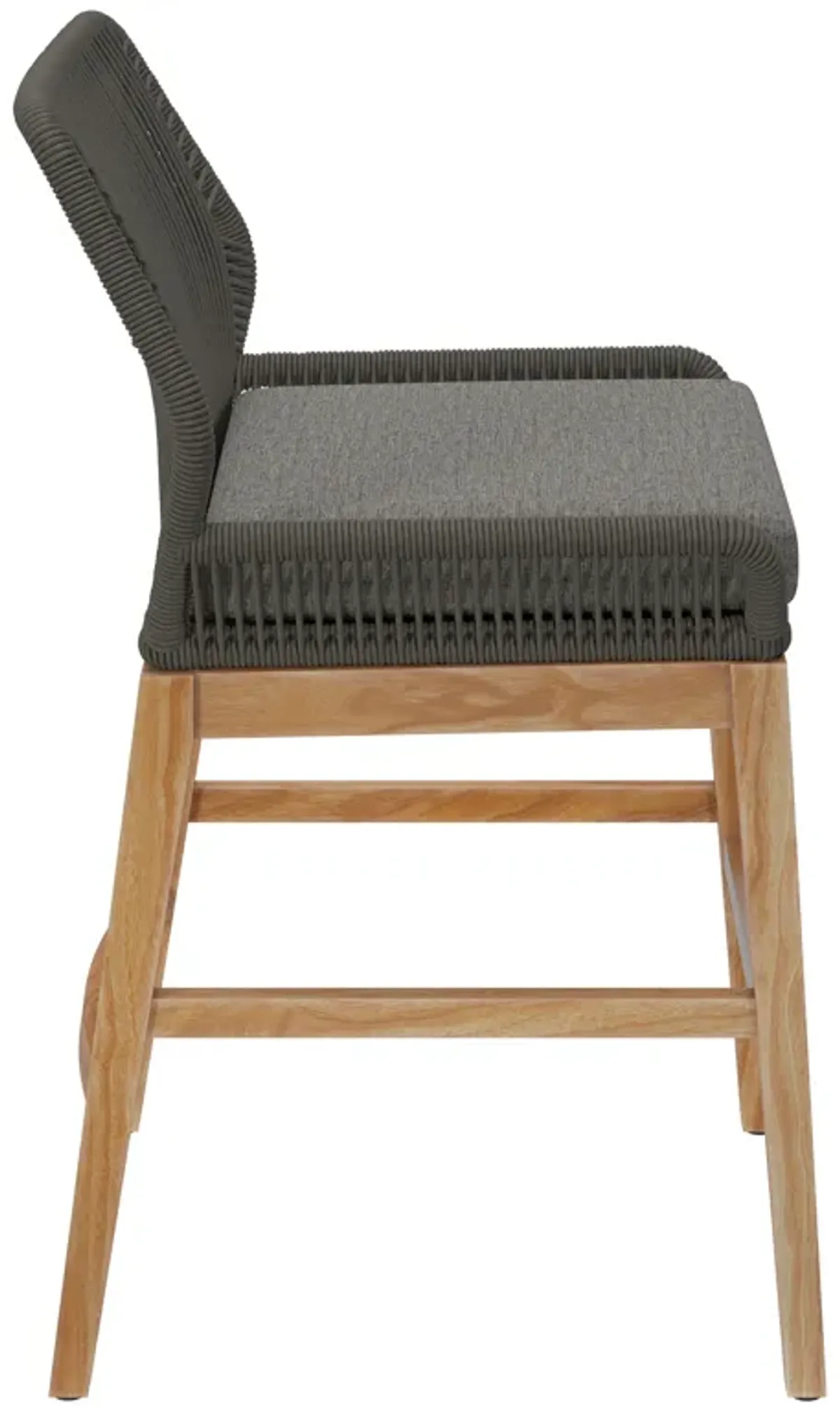 Wellspring Outdoor Patio Teak and Rope Counter Stool by Modway