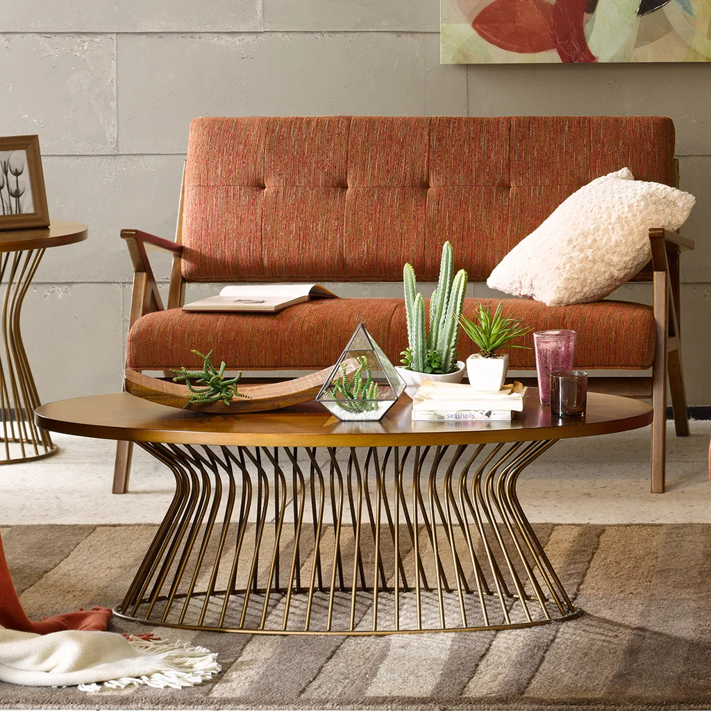 INK+IVY Mercer Bronze Coffee Table