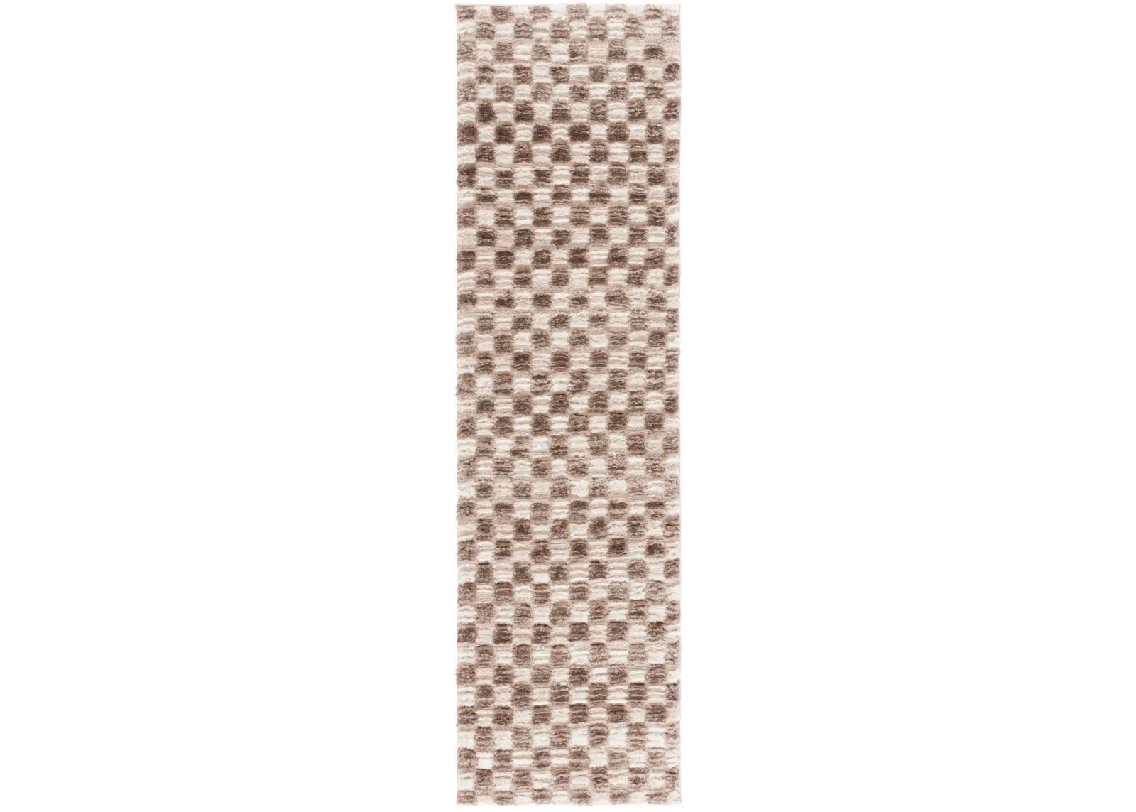 SEATTLE SHAG 921 IVORY  2'-3' x 8' Runner Rug