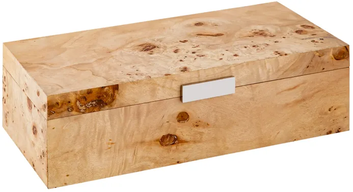 Caleb Box - Rectangular Bleached Burl