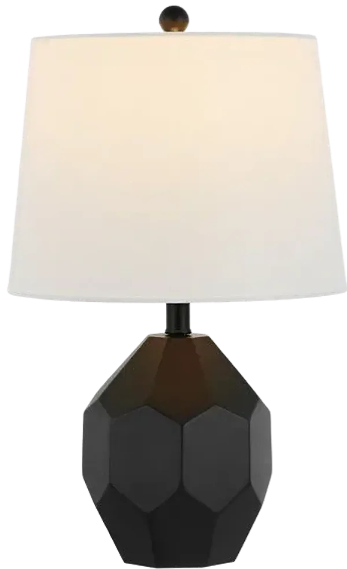 DANILO, 19.5 INCH, BLACK, RESIN TABLE LAMP