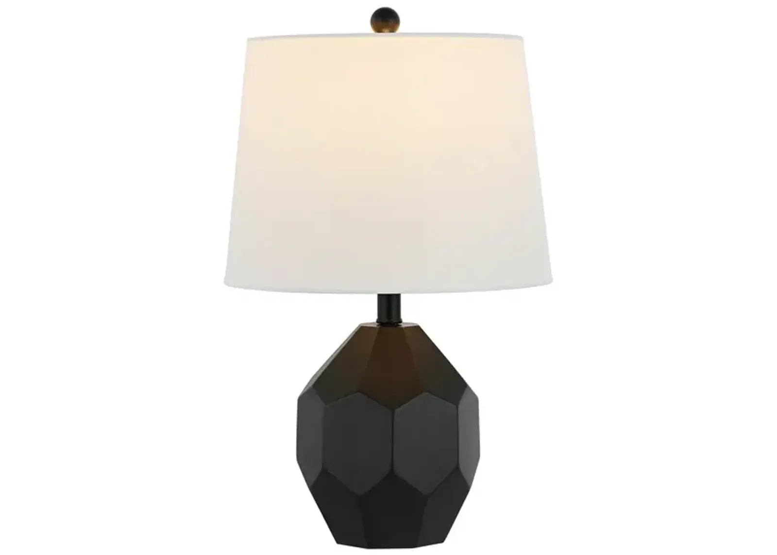 DANILO, 19.5 INCH, BLACK, RESIN TABLE LAMP