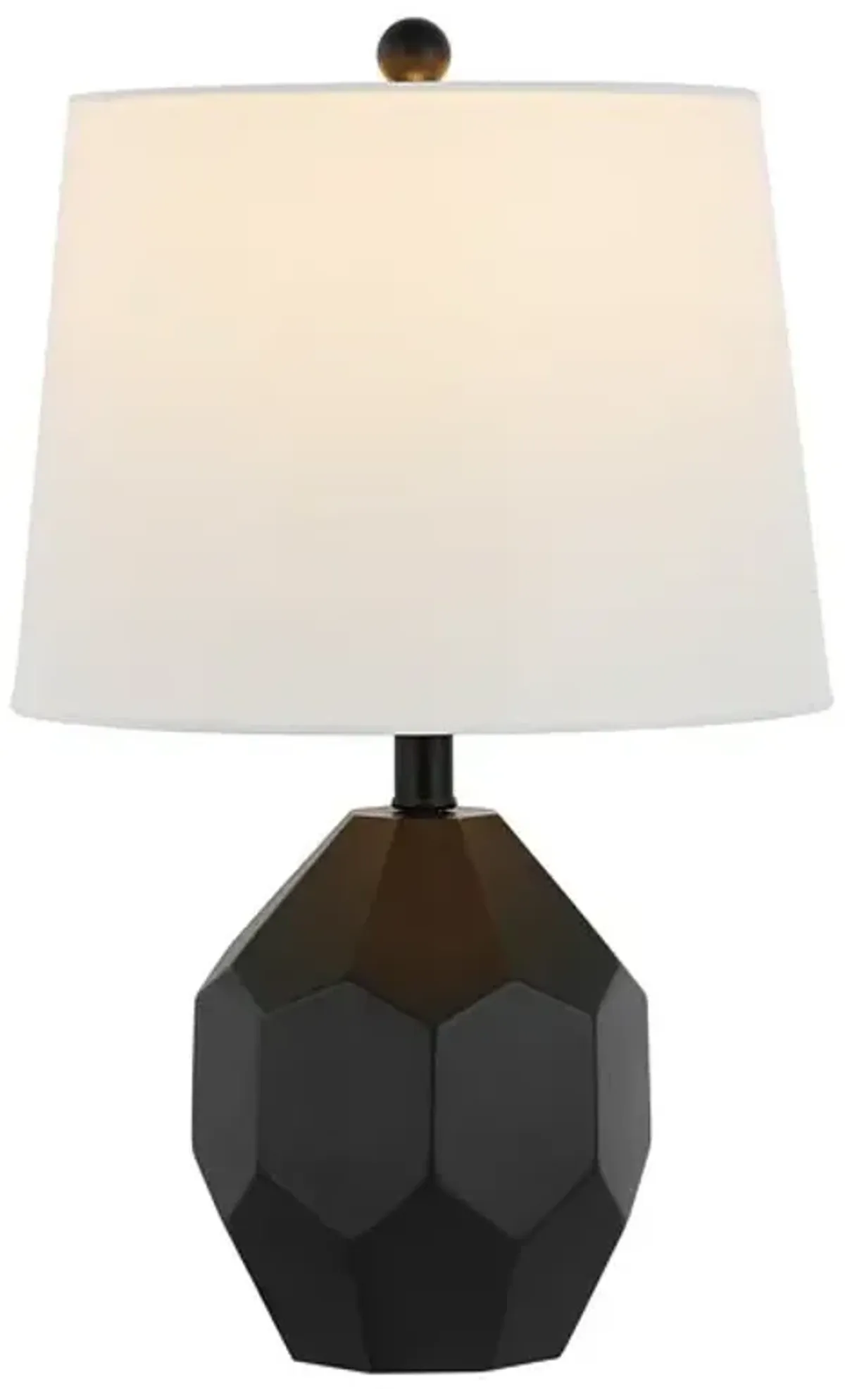 DANILO, 19.5 INCH, BLACK, RESIN TABLE LAMP