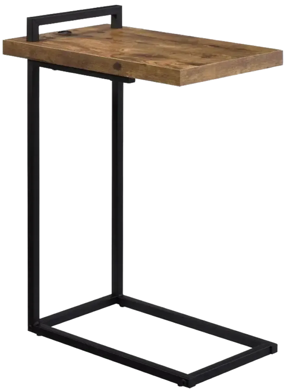 Kelsie C-Shaped Accent Table with Usb Charging Port