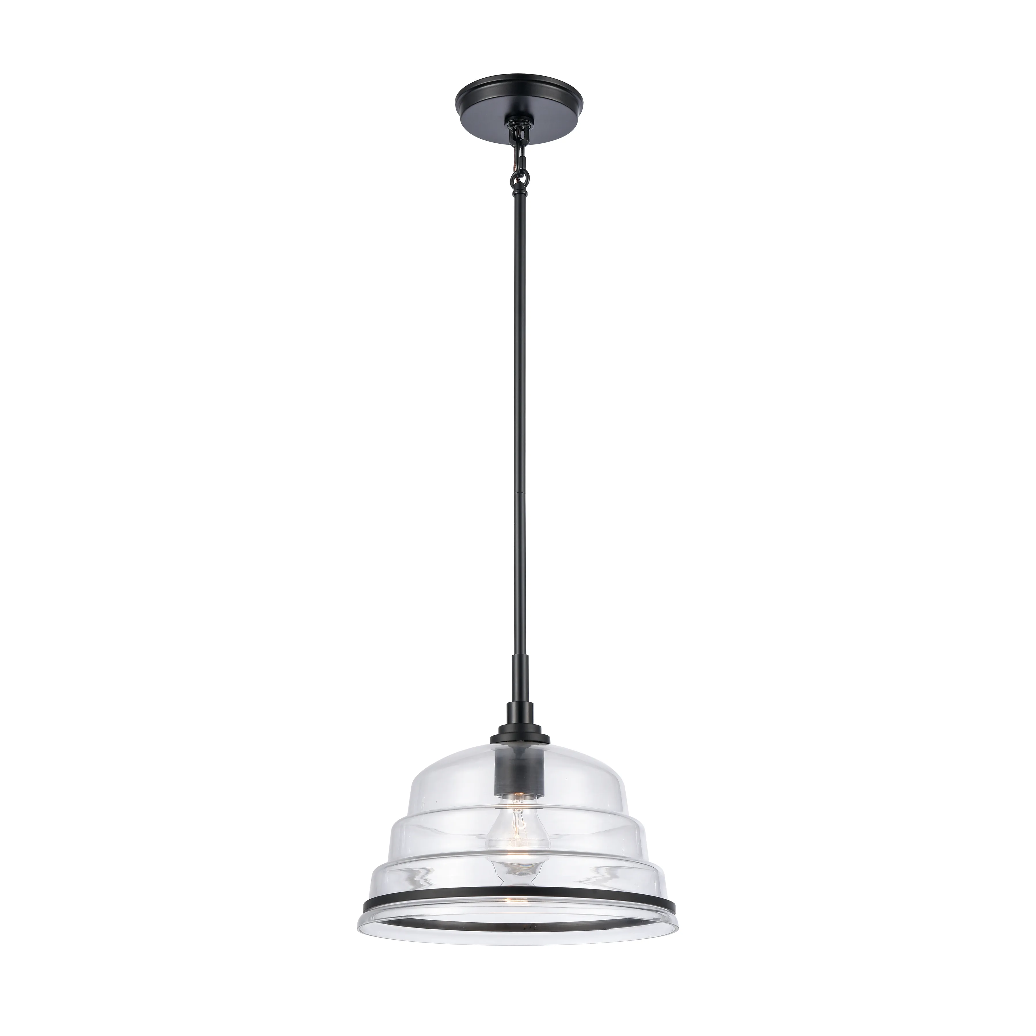 Boyer 11" Wide 1-Light Pendant - Matte Black