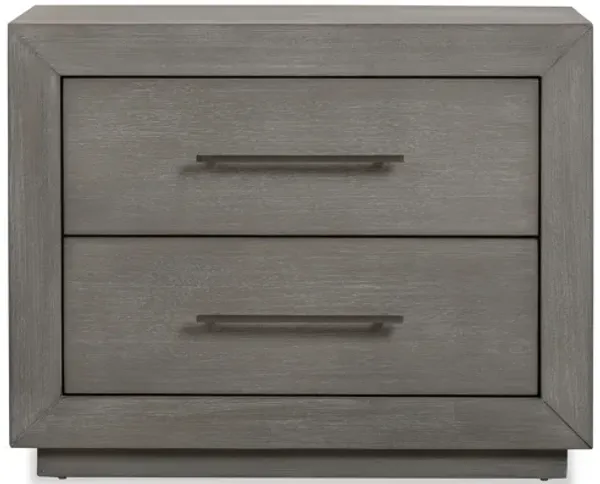 Melbourne Two Drawer Nightstand With Usb In Mineral
