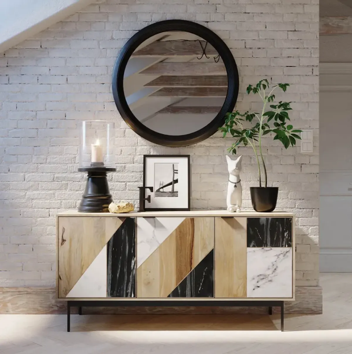 Hexa Sideboard - Natural