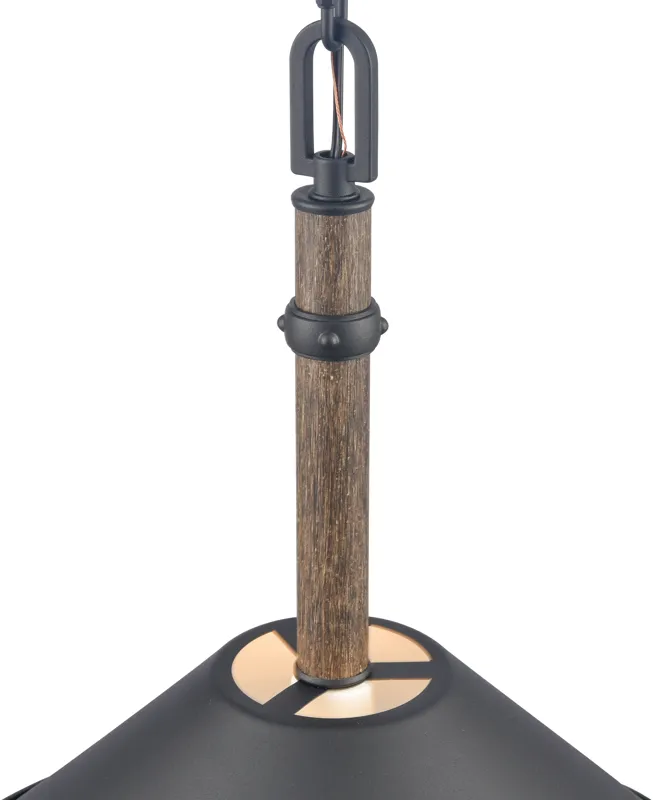 Neville 18'' Wide 1-Light Pendant - Charcoal Black