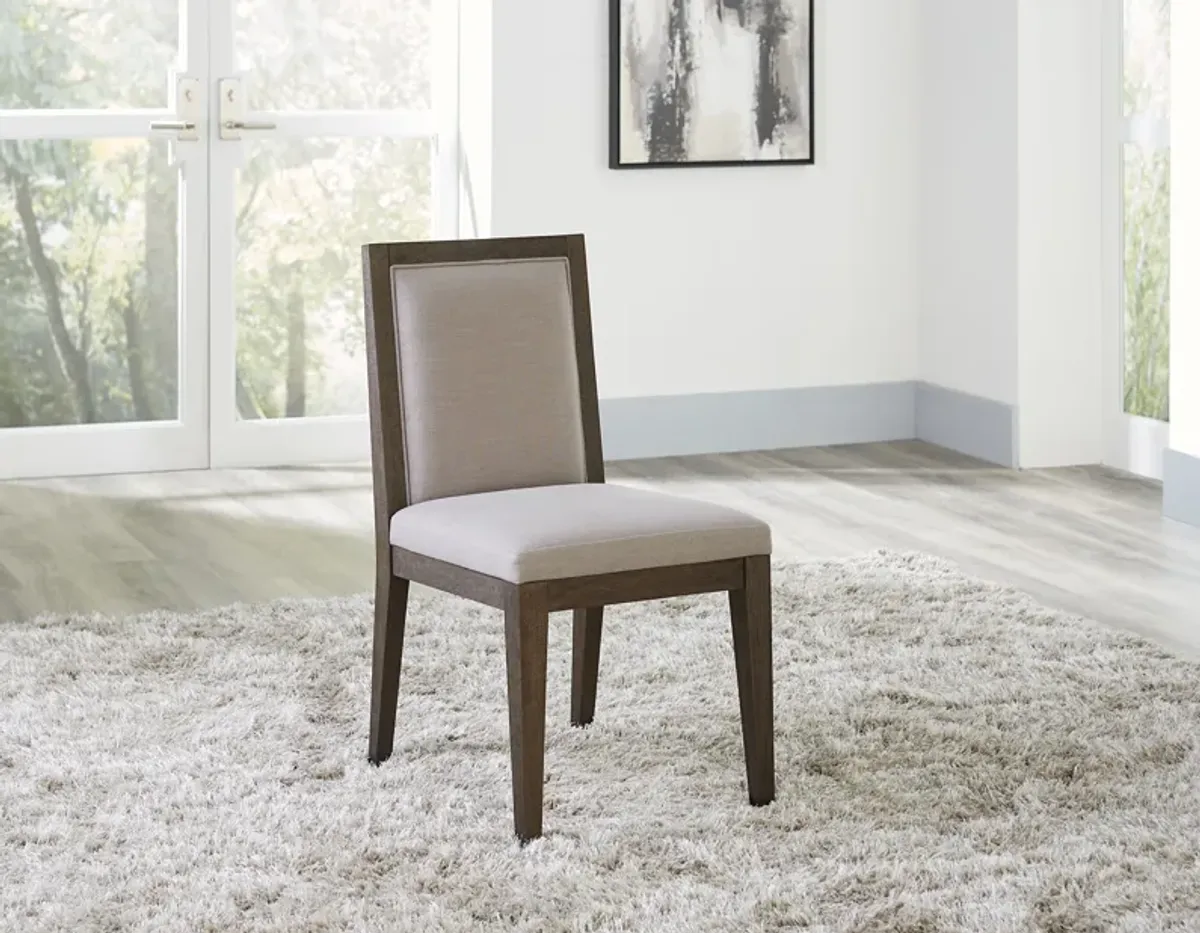 Modesto Wood Framed Side Chair in French Roast