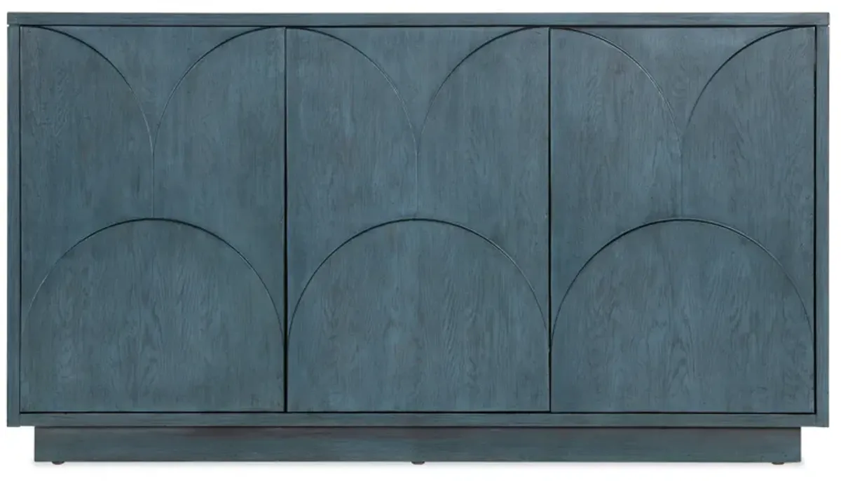 Melange Round Valley Three Door Entertainment Credenza