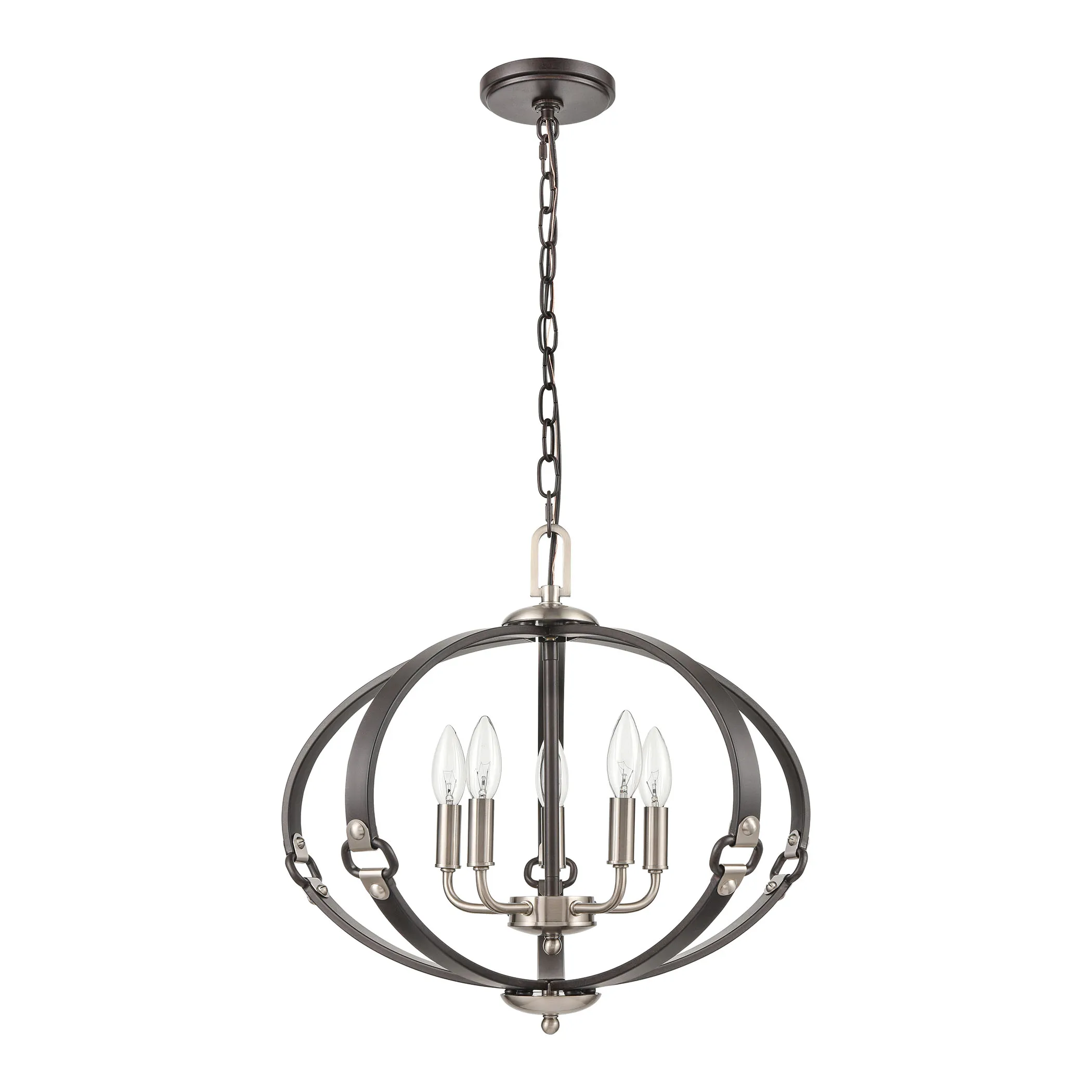 Armstrong Grove 20" Wide 5-Light Chandelier - Espresso