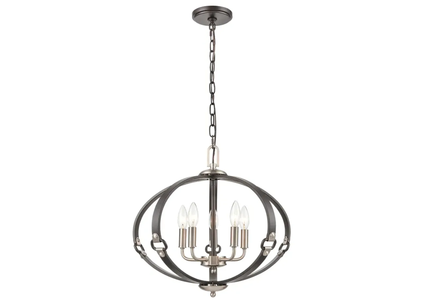 Armstrong Grove 20" Wide 5-Light Chandelier - Espresso