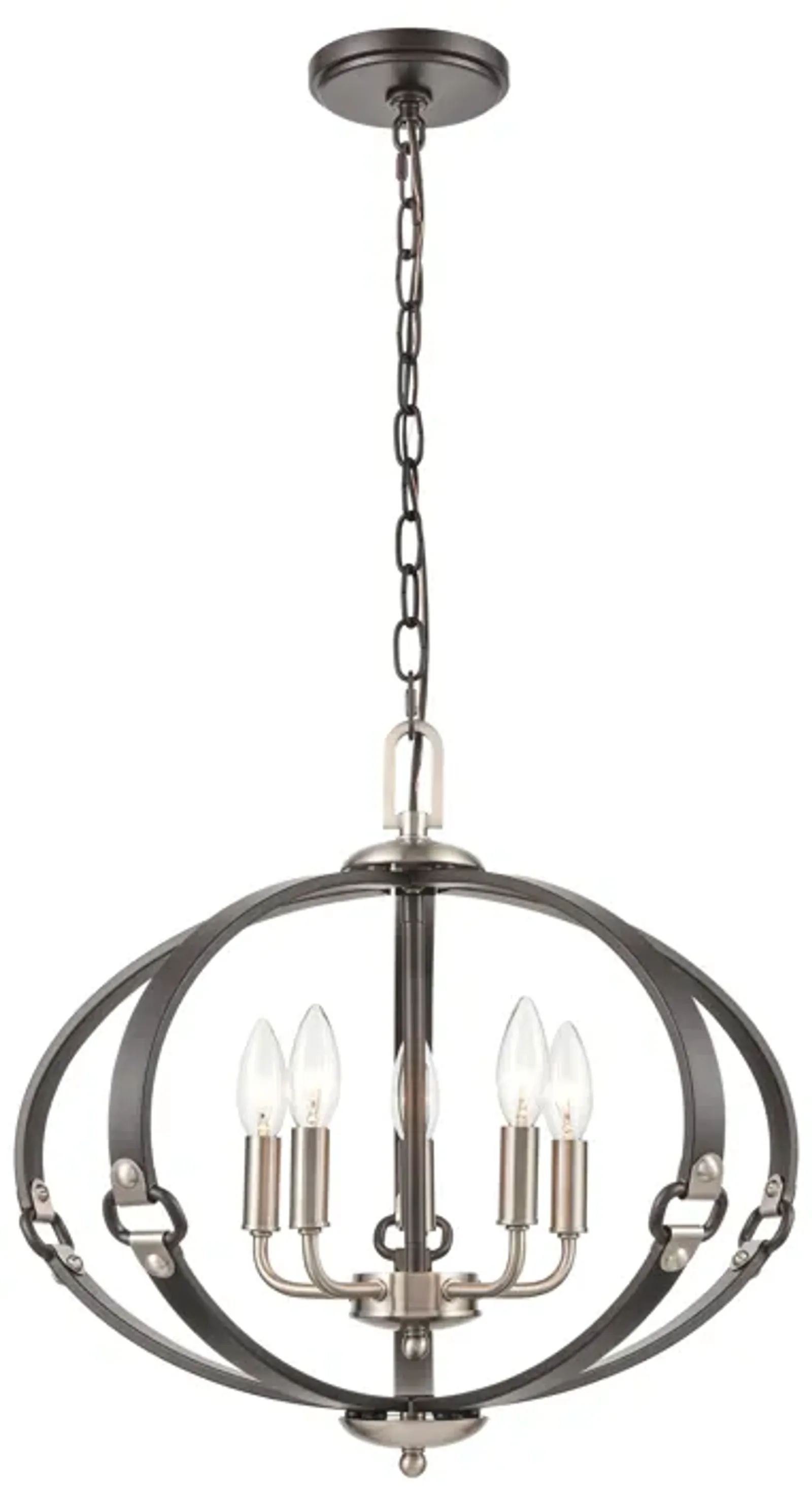 Armstrong Grove 20" Wide 5-Light Chandelier - Espresso