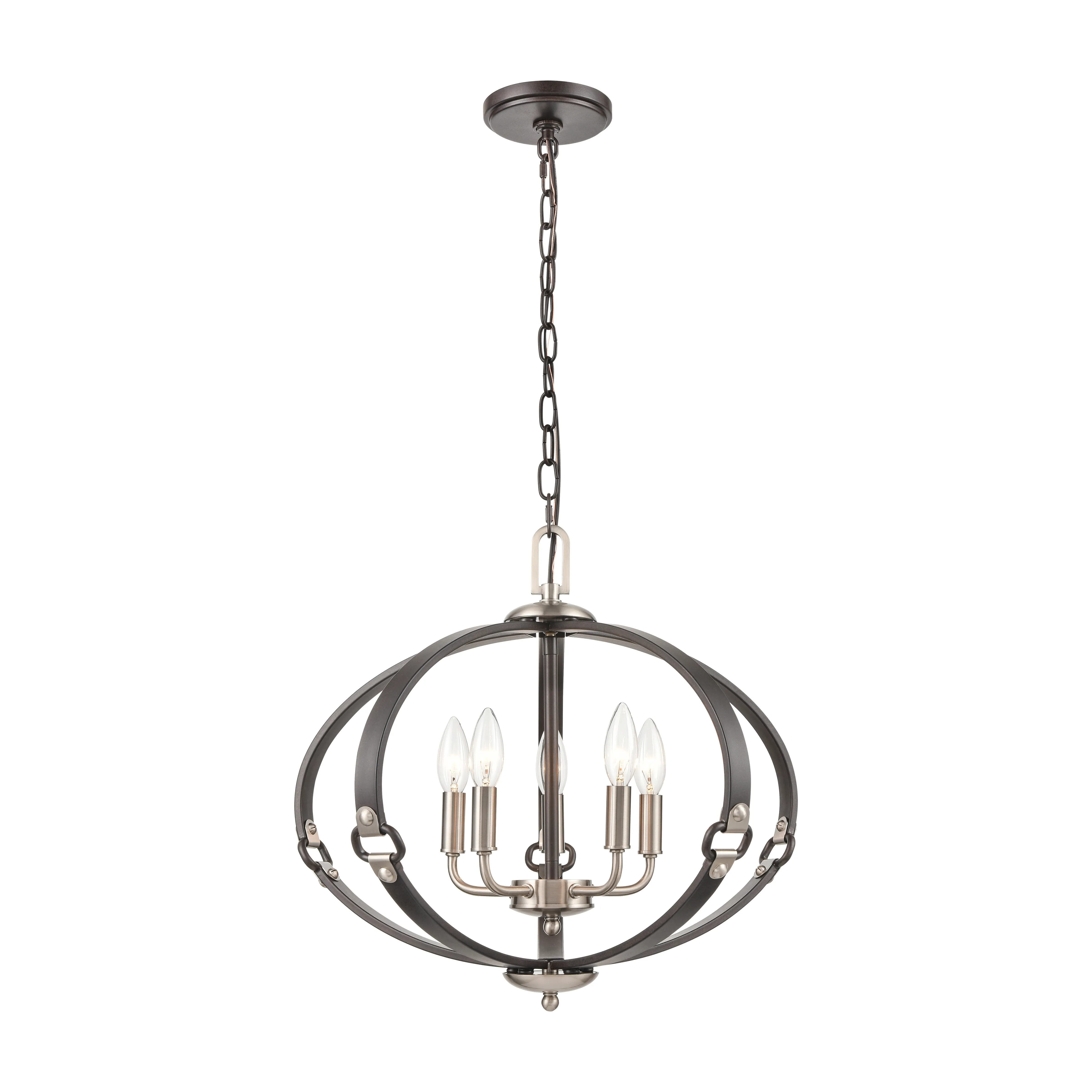 Armstrong Grove 20" Wide 5-Light Chandelier - Espresso