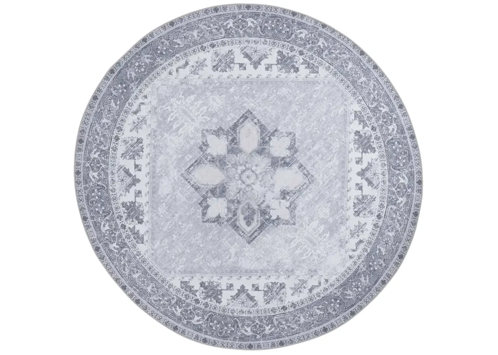 TUCSON 102 M/W S/R LIGHT GREY 4' x 4' Round Round Rug