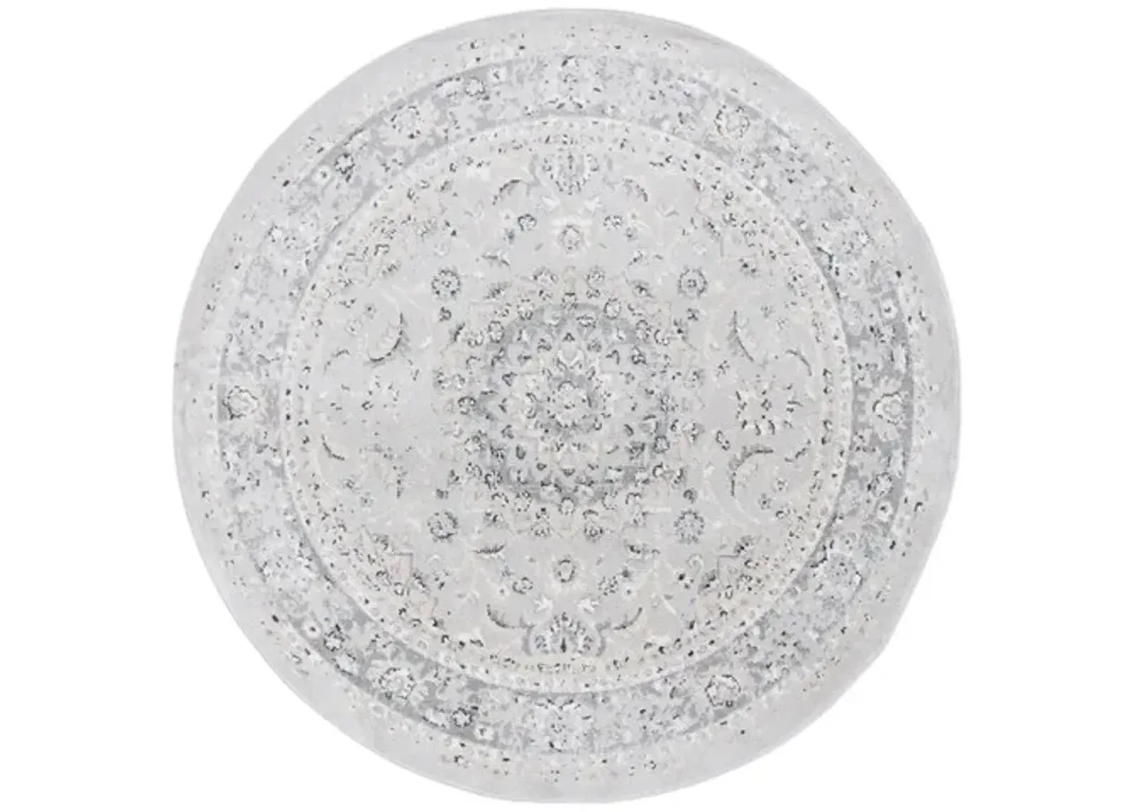 LAYLA 106 Grey 6'-7' X 6'-7' Round Round Rug