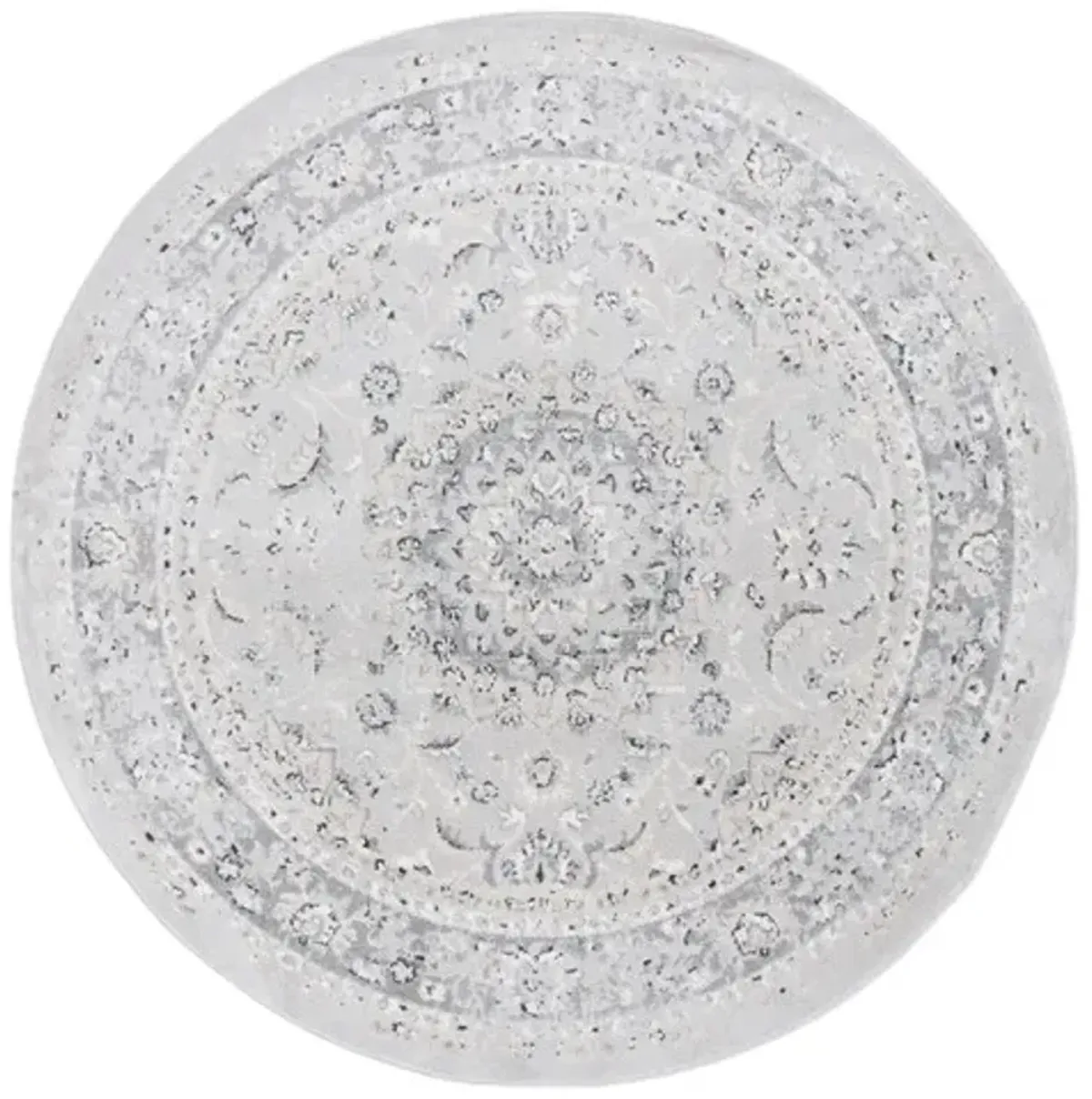 LAYLA 106 Grey 6'-7' X 6'-7' Round Round Rug