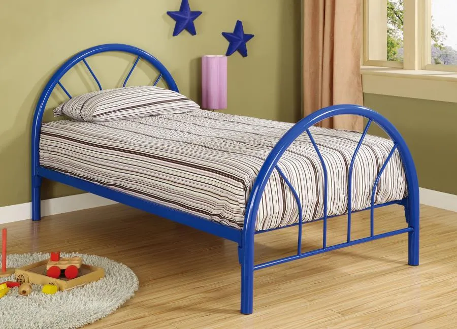 Marjorie Twin Platform Bed Blue