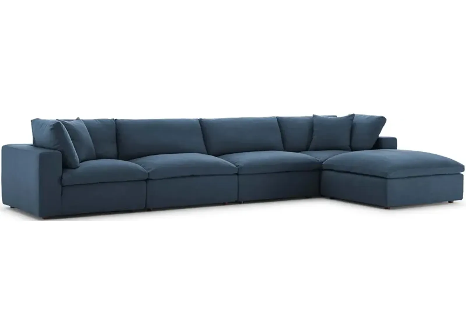 Commix Down Filled Overstuffed 5 Piece Sectional Sofa Set