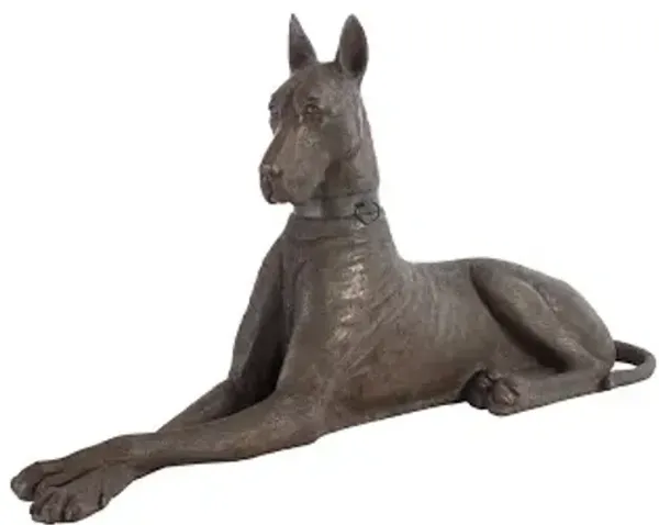 great dane, bronze, right