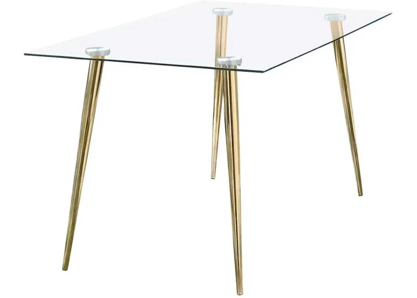 Aaliyah Rectangle Glass Top Dining Table