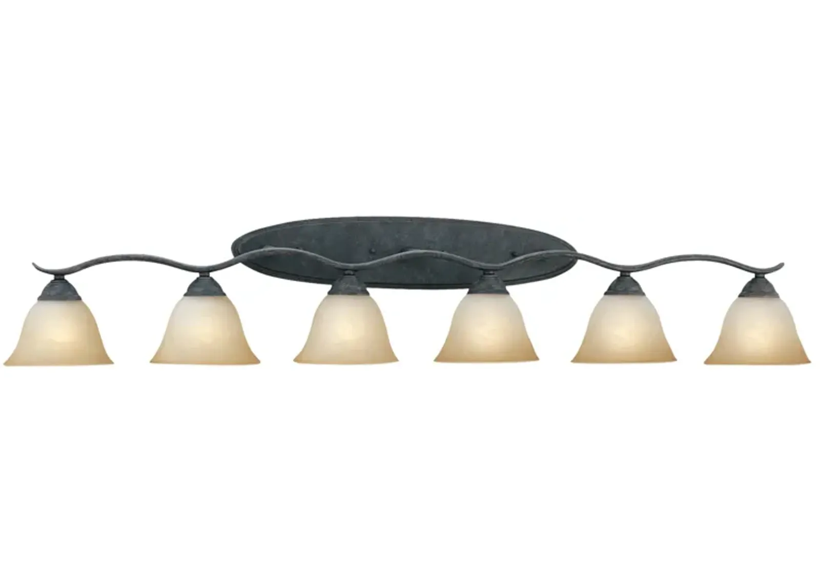 Prestige 54.5" Wide 6-Light Vanity Light - Sable Bronze