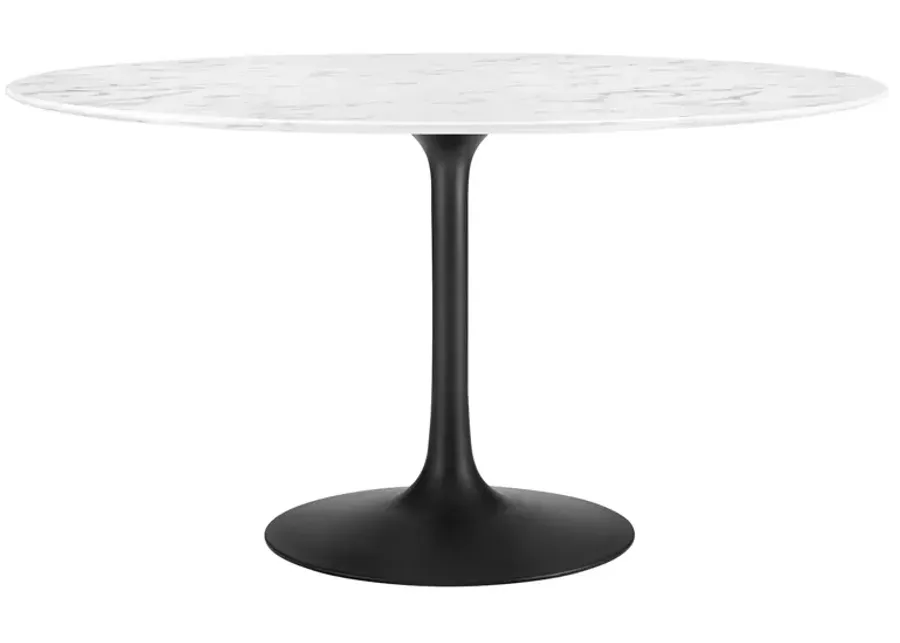 Lippa 54" Round Artificial Marble Dining Table