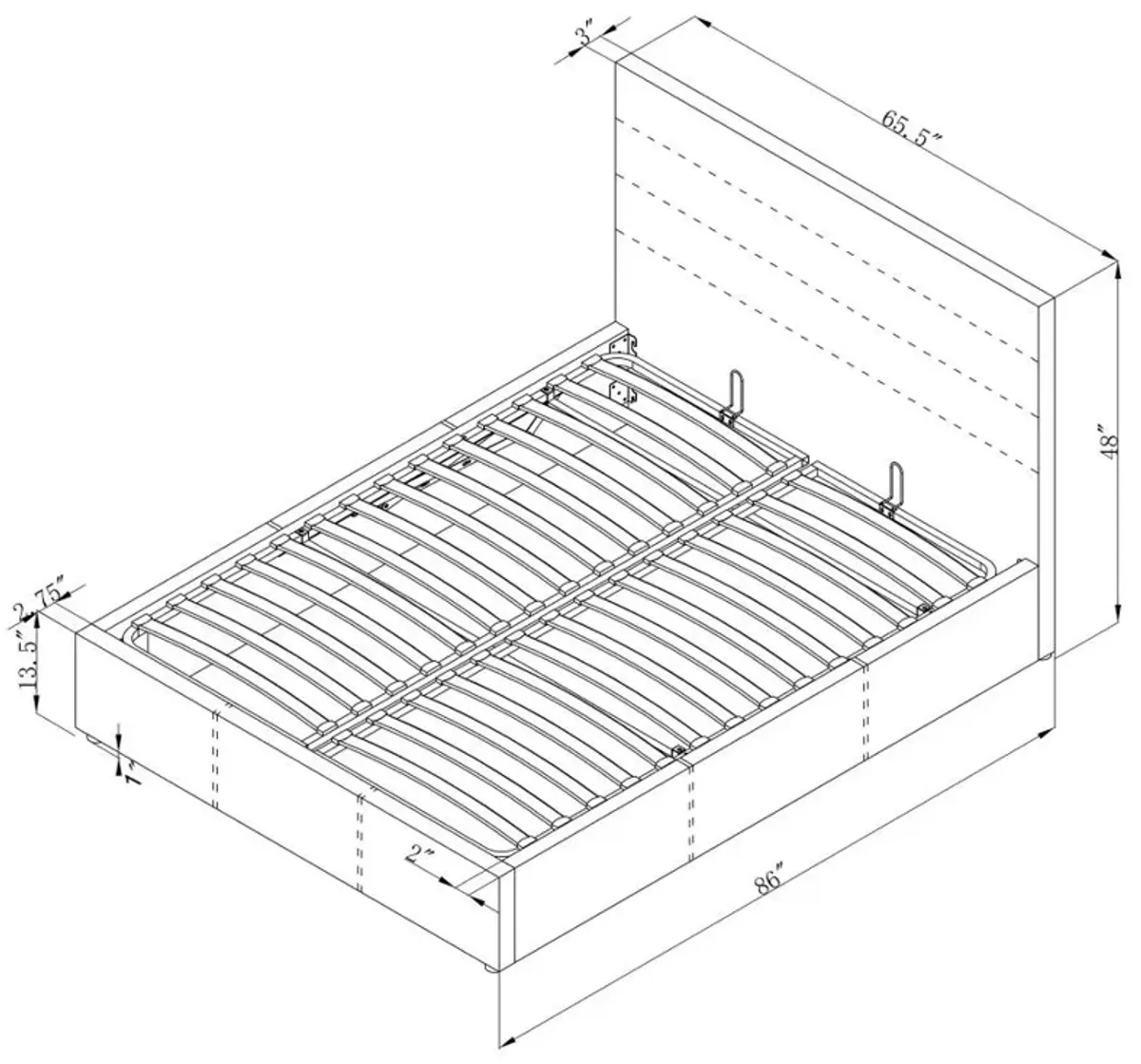 Aaliyah Upholstered Storage Bed