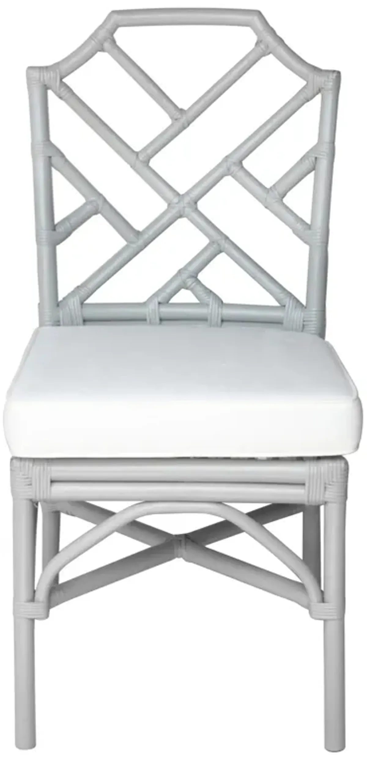 Kara Rattan Dining Side Chair, Gray (Set of 2)