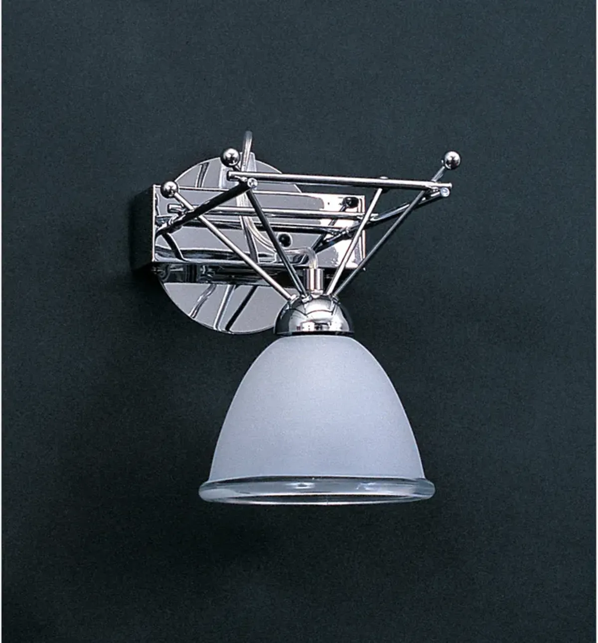 Suspension 8'' High 1-Light Sconce - Polished Chrome