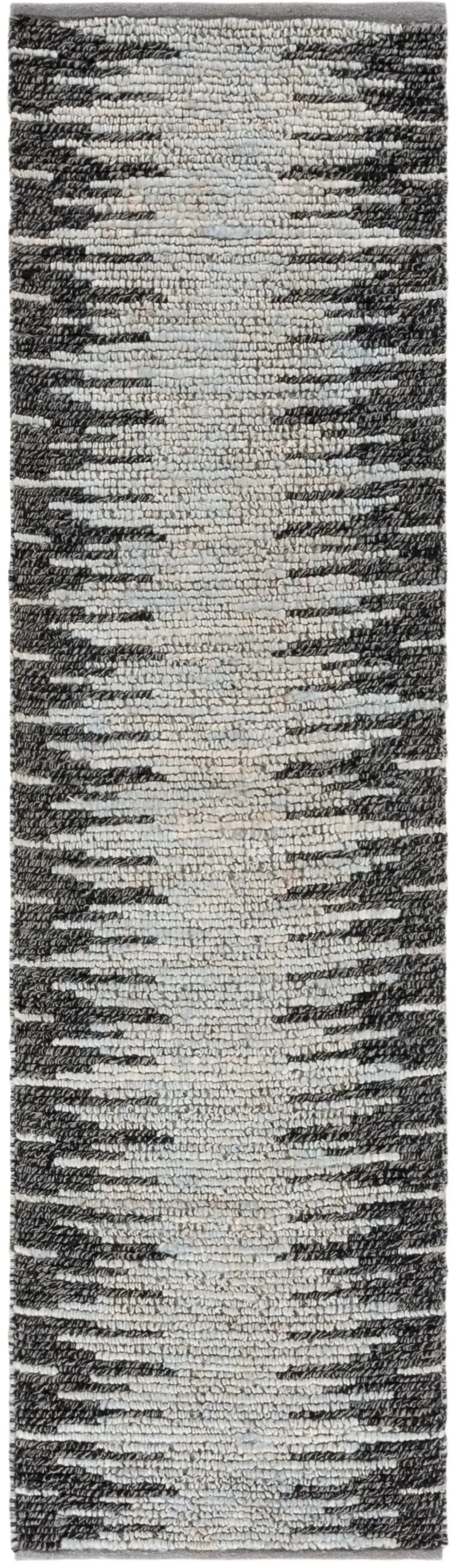 NATURAL FIBER 953 LIGHT BLUE  2'-3' x 8' Runner Rug