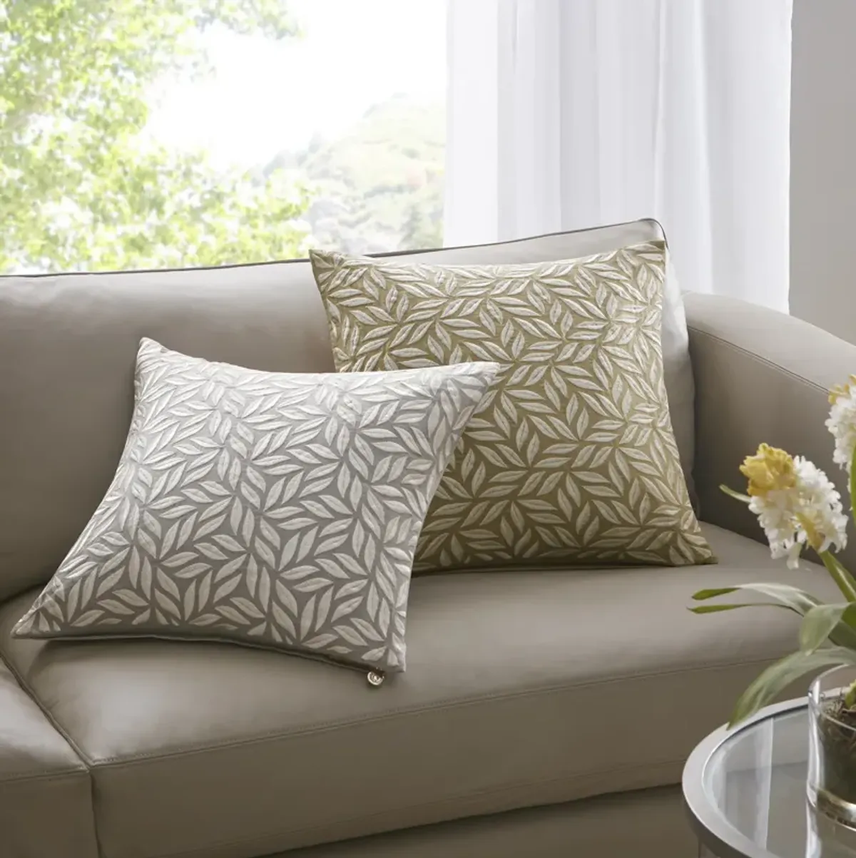 Croscill Home Melodia Tan Square Decor Pillow