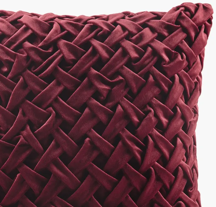 Croscill Classics Winchester Burgundy Square Decor Pillow