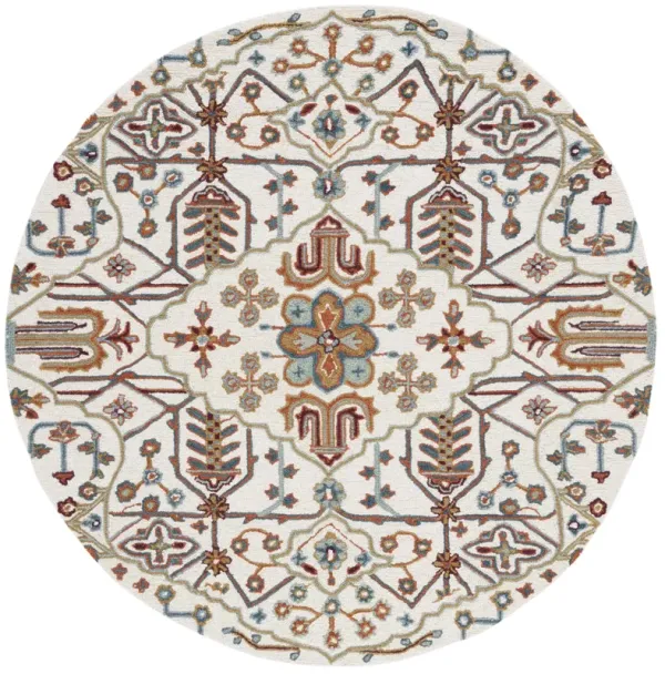 HERITAGE Hand Tufted 8' x 8' Round area rug