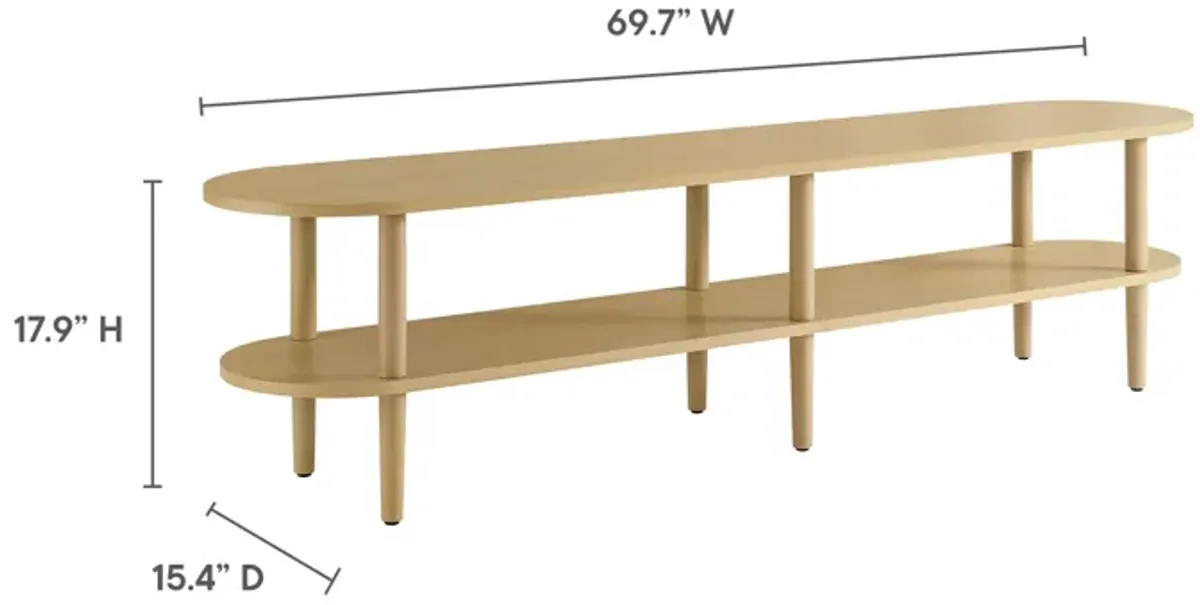 Torus Oval Wood TV Stand by Modway