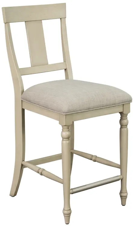 Martha Stewart Fiona Light Grey Counter stool