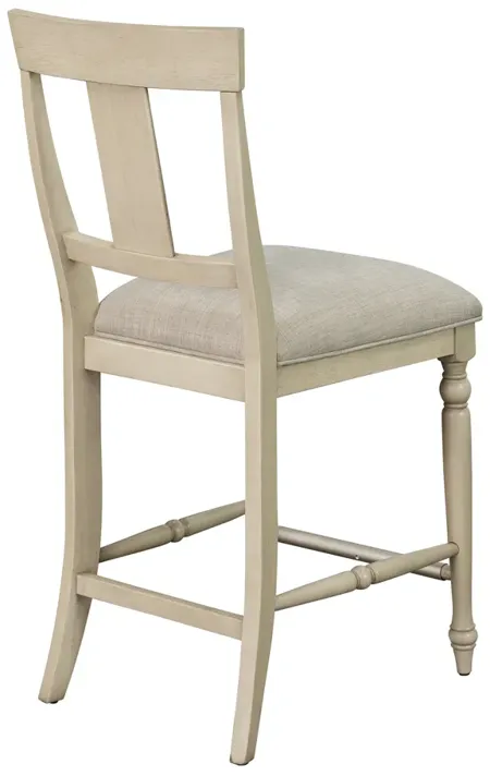 Martha Stewart Fiona Light Grey Counter stool