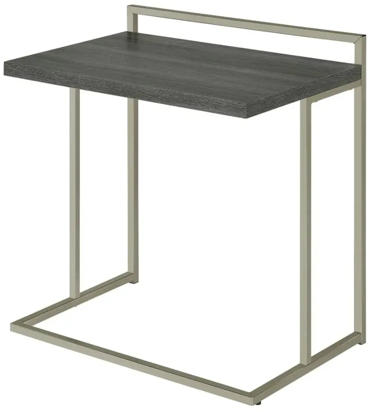 Dani Rectangular Snack Table with Metal Base