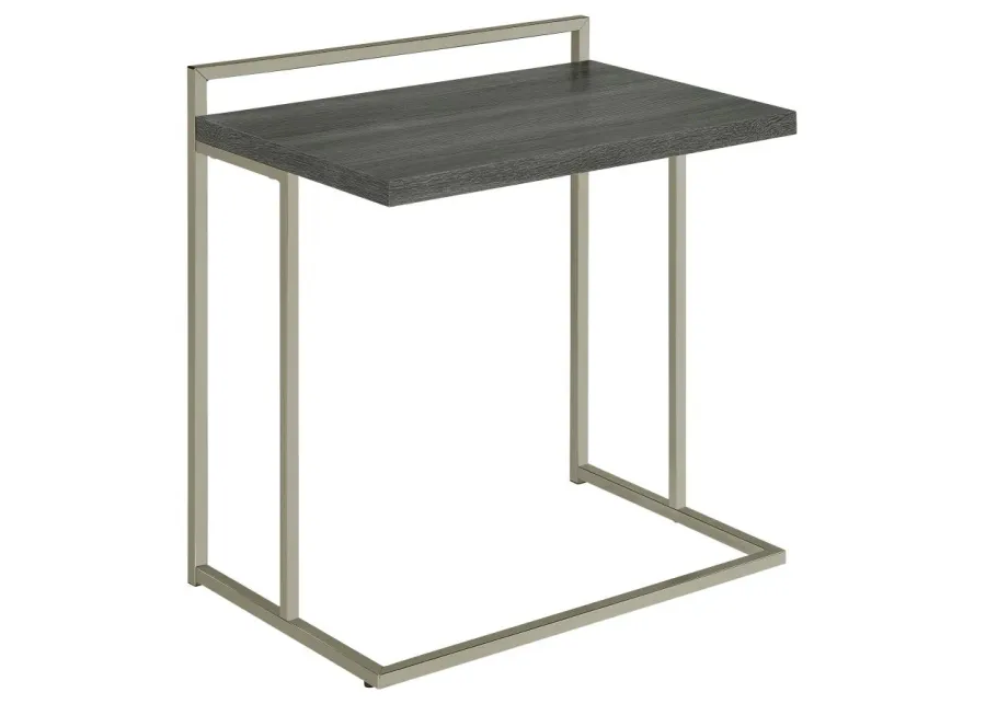 Dani Rectangular Snack Table with Metal Base