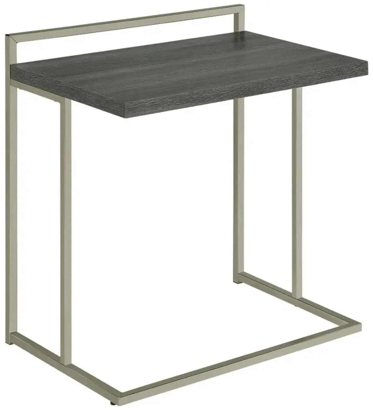 Dani Rectangular Snack Table with Metal Base