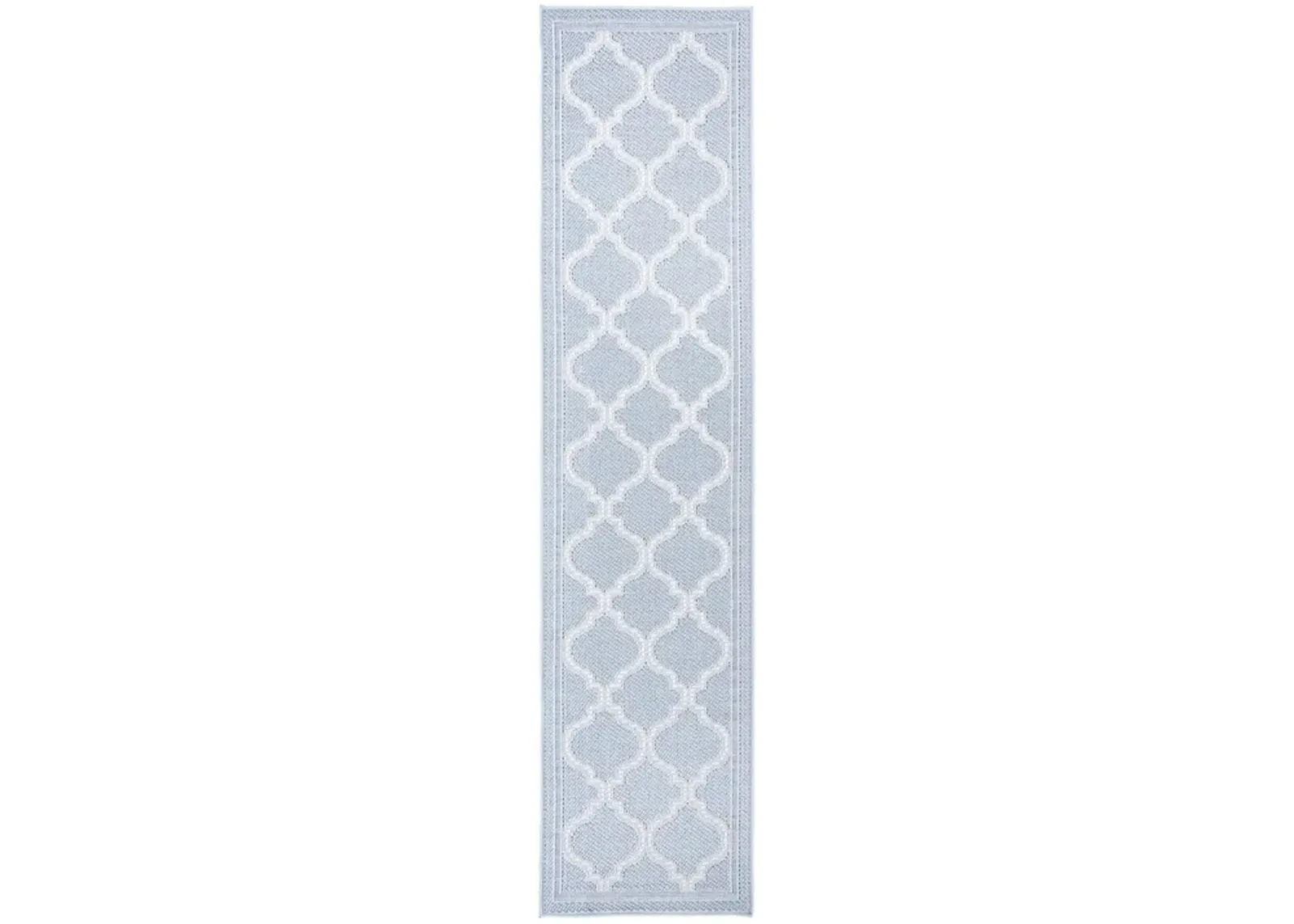 Safavieh BERMUDA 800 Collection BMU810M-28 Light Blue / Ivory 2' X 8'